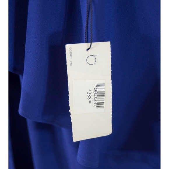 BCBGMaxAzria Dark Regal Blue Purple Silk Dress S - Picture 2 of 5